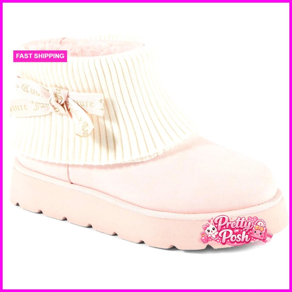Micro Suede Ankle Boots With Faux Fur Lining And Chunky Lug Sole